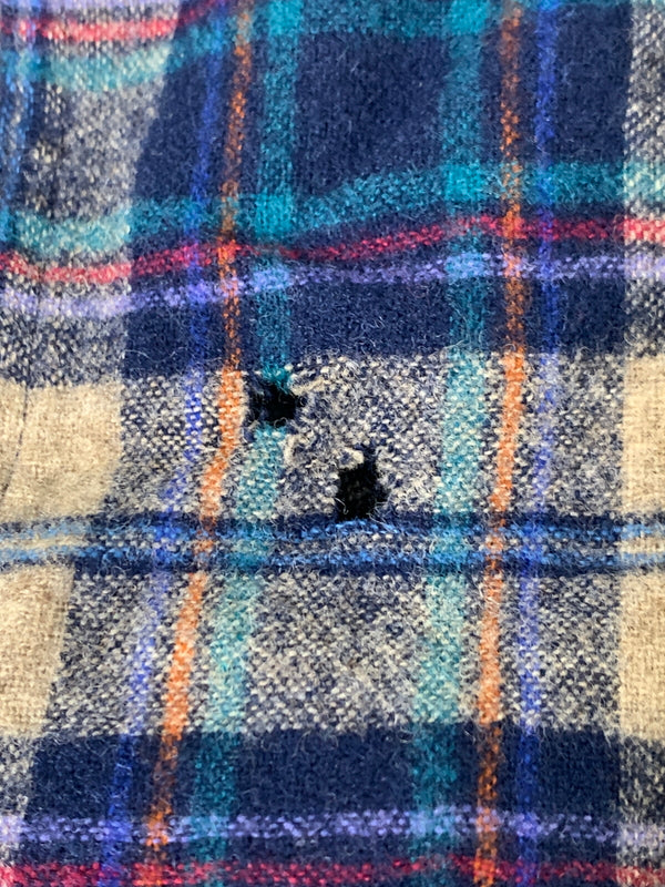 【現状渡し品】【メンズ】 PENDLETON ペンドルトン 70S WOOL CHECK SHIRT 70年代 ウール チェック シャツ 長袖 シャツ ロングスリーブ 146-260827-hu-29-min サイズ：L カラー：マルチカラー 万代Net店