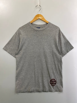 【中古品】【メンズ】 INDEPENDENT インディペンデント 90S LOGO TEE 90年代 ロゴ 半袖 Tシャツ メンズ トップス ヴィンテージ 146-260825-em-58-min サイズ：M カラー：グレー 万代Net店