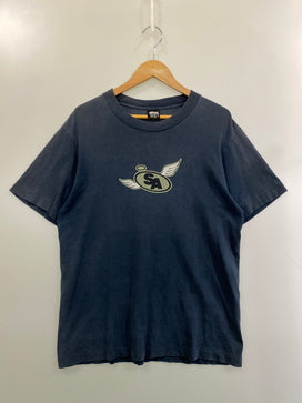 【現状渡し品】【メンズ】 OLD STUSSY オールド ステューシー90S ANGELS TEE 90年代 エンジェル 半袖 Tシャツ メンズ トップス ヴィンテージ 142-260825-em-57-min サイズ：M カラー：ネイビー 万代Net店