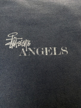 【現状渡し品】【メンズ】 OLD STUSSY オールド ステューシー90S ANGELS TEE 90年代 エンジェル 半袖 Tシャツ メンズ トップス ヴィンテージ 142-260825-em-57-min サイズ：M カラー：ネイビー 万代Net店