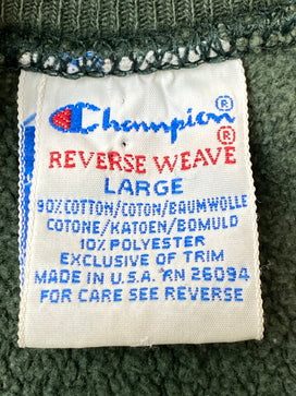 【現状渡し品】【メンズ】 CHAMPION チャンピオン 90S SEATTLE SUPERSONICS REVERSEWEAVE SWEATSHIRT リバースウィーブ スウェットシャツ メンズ トップス トレーナー 146-260825-em-37-min サイズ：L カラー：グリーン 万代Net店