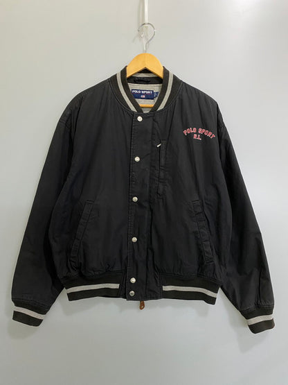【中古品】【メンズ】 POLO SPORT ポロスポーツ 90S BLOUSON 90年代 ブルゾン メンズ アウター ジップアップジャケット 146-260904-em-04-min サイズ：L カラー：ブラック 万代Net店