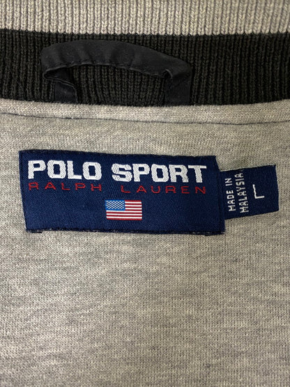 【中古品】【メンズ】 POLO SPORT ポロスポーツ 90S BLOUSON 90年代 ブルゾン メンズ アウター ジップアップジャケット 146-260904-em-04-min サイズ：L カラー：ブラック 万代Net店