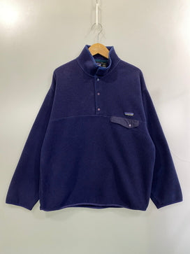 【中古品】【メンズ】 PATAGONIA パタゴニア 90S SYNCHILLA SNAP-T 90年代 シンチラ スナップ プルオーバー ジャケット フリース メンズ アウター ヴィンテージ 144-260825-em-43-min サイズ：L カラー：ダークパープル 万代Net店