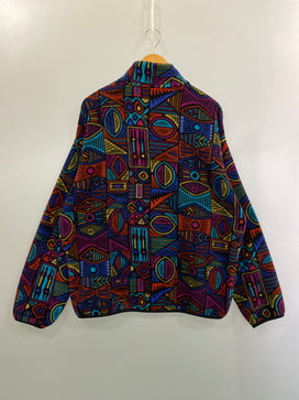 【中古品】【メンズ】 PATAGONIA パタゴニア 90S ABORIGINE PATTERN FLEECE SNAP-T 25205 90年代 アボリジニ パターン フリース スナップ プルオーバー メンズ 144-260825-em-60-min サイズ：L カラー：マルチカラー 万代Net店