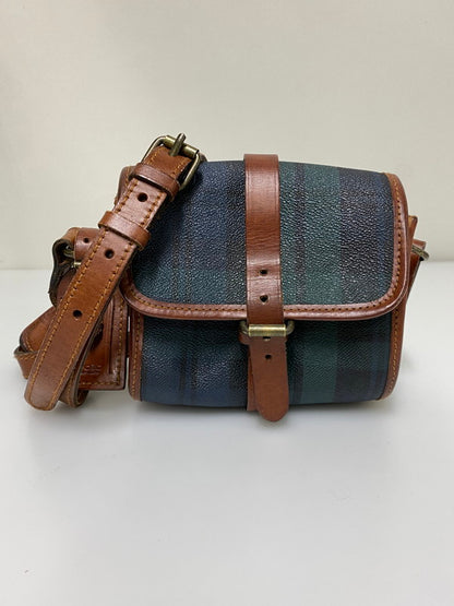 【中古品】【メンズ/レディース】 RALPH LAUREN ラルフローレン SHOLDER BAG ショルダー バッグ 肩掛け ミニサイズ 鞄 カバン ヴィンテージ 188-260830-em-12-min カラー：グリーン系 万代Net店