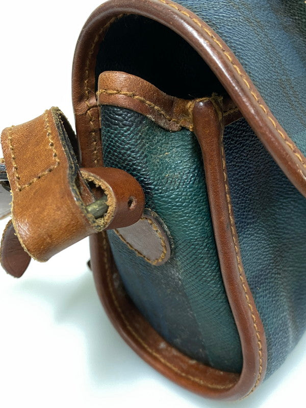 【中古品】【メンズ/レディース】 RALPH LAUREN ラルフローレン SHOLDER BAG ショルダー バッグ 肩掛け ミニサイズ 鞄 カバン ヴィンテージ 188-260830-em-12-min カラー：グリーン系 万代Net店
