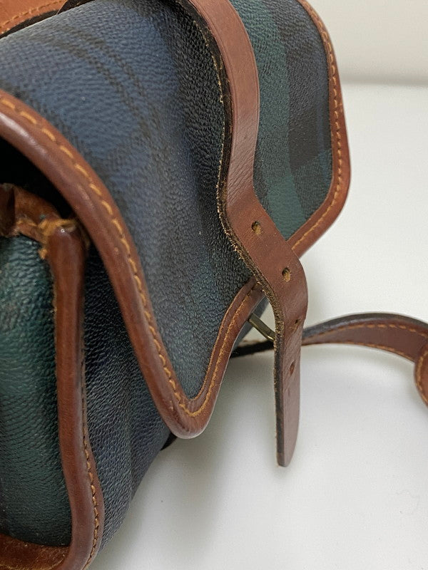 【中古品】【メンズ/レディース】 RALPH LAUREN ラルフローレン SHOLDER BAG ショルダー バッグ 肩掛け ミニサイズ 鞄 カバン ヴィンテージ 188-260830-em-12-min カラー：グリーン系 万代Net店