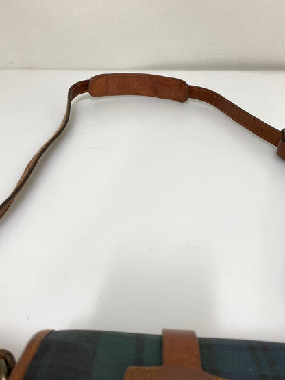 【中古品】【メンズ/レディース】 RALPH LAUREN ラルフローレン SHOLDER BAG ショルダー バッグ 肩掛け ミニサイズ 鞄 カバン ヴィンテージ 188-260830-em-12-min カラー：グリーン系 万代Net店