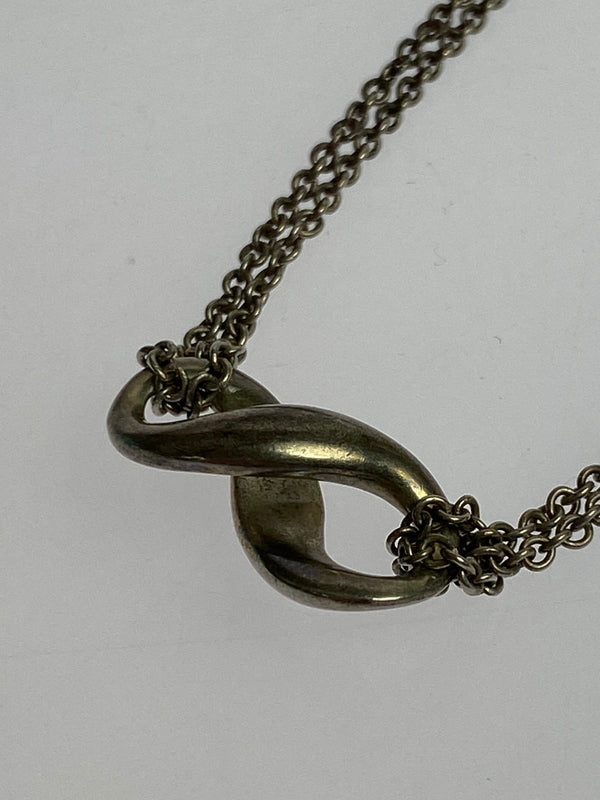 【中古品】【レディース】 TIFFANY ティファニー INFINITY NECKLACE インフィニティ ネックレス ジュエリー コレクション アクセサリー 無限 シルバー925 182-260830-em-40-min カラー：シルバー 万代Net店