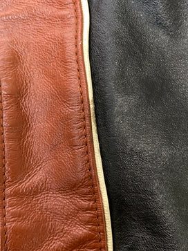 【現状渡し品】【メンズ】 WILSONS LEATHER ウィルソンズ レザー LEATHER JACKET レザージャケット 革ジャン ヴィンテージ メンズ トップス ライダースジャケット 146-260825-em-45-min サイズ：L カラー：ブラック 万代Net店