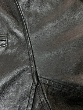 【現状渡し品】【メンズ】 WILSONS LEATHER ウィルソンズ レザー LEATHER JACKET レザージャケット 革ジャン ヴィンテージ メンズ トップス ライダースジャケット 146-260825-em-45-min サイズ：L カラー：ブラック 万代Net店
