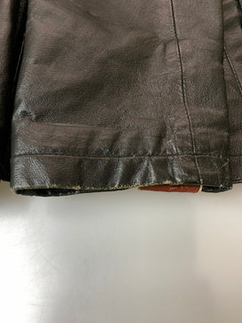 【現状渡し品】【メンズ】 WILSONS LEATHER ウィルソンズ レザー LEATHER JACKET レザージャケット 革ジャン ヴィンテージ メンズ トップス ライダースジャケット 146-260825-em-45-min サイズ：L カラー：ブラック 万代Net店