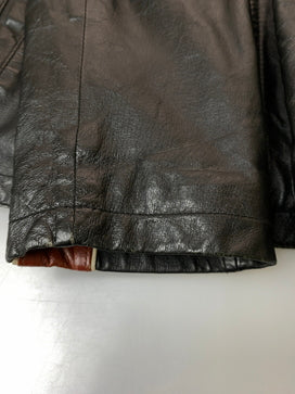 【現状渡し品】【メンズ】 WILSONS LEATHER ウィルソンズ レザー LEATHER JACKET レザージャケット 革ジャン ヴィンテージ メンズ トップス ライダースジャケット 146-260825-em-45-min サイズ：L カラー：ブラック 万代Net店