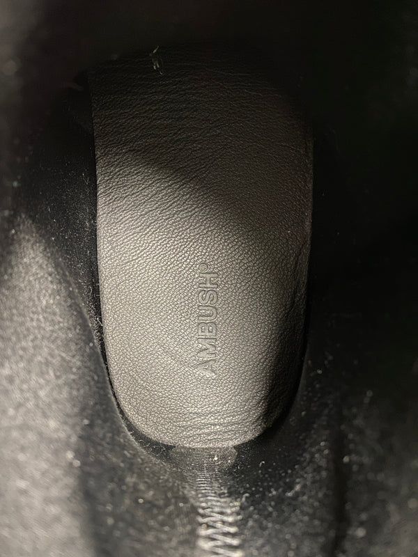 【中古品】【メンズ】 AMBUSH アンブッシュ RUBBER BOOTS ラバー ブーツ 長靴 スクエアトゥ チャンキーソール レインブーツ 162-260825-em-34-min サイズ：41 カラー：GRAY/BLACK 万代Net店