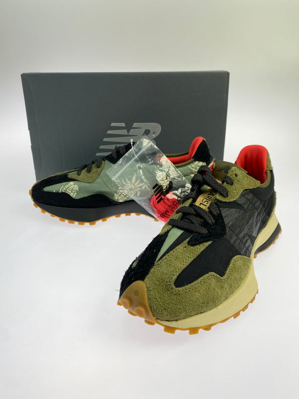 【中古品】【メンズ】 NEW BALANCE ニューバランス MLVINCE MS327TG メルヴィンス メンズ スニーカー シューズ 靴 コラボ 162-260825-em-27-min サイズ：25.5cm カラー：ミリタリーグリーン / ブラック / ホワイト 万代Net店