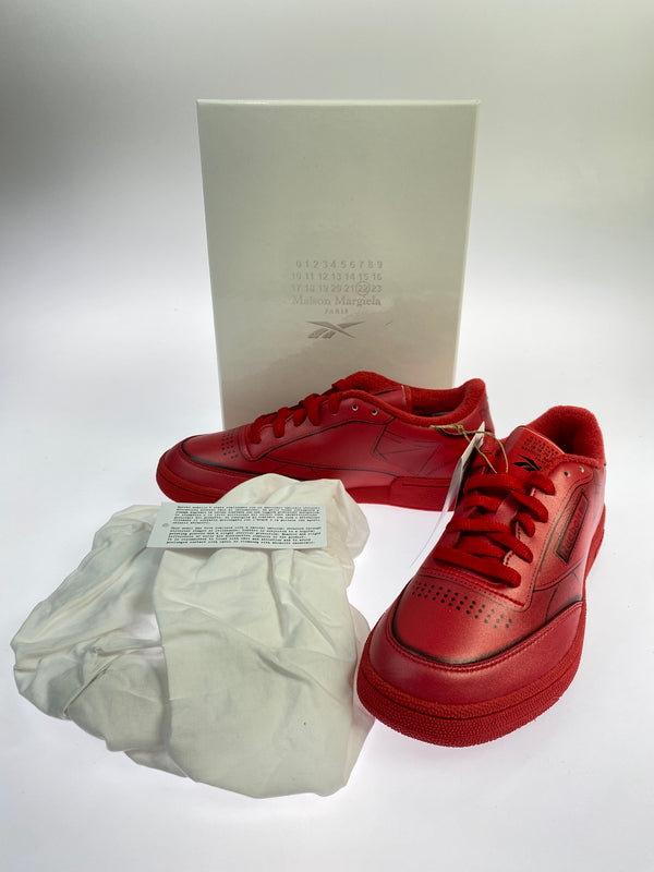 【中古品】【メンズ】 MAISON MARGIELA メゾン マルジェラ × REEBOK リーボック MM PROJECT 0 CC TL H02408 クラブC TL スニーカーメンズ シューズ 靴 162-260825-em-31-min サイズ：25.5cm カラー：ベクターレッド 万代Net店