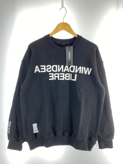 【中古品】【メンズ】 LIBERE×WIND AND SEA リベーレ ウィンダンシー CREWNECK SWEAT SHIRT クルーネック スウェット シャツ WDS-C-LBR-23-Q2-04 トレーナー 142-260830-hu-54-min サイズ：M カラー：ブラック 万代Net店