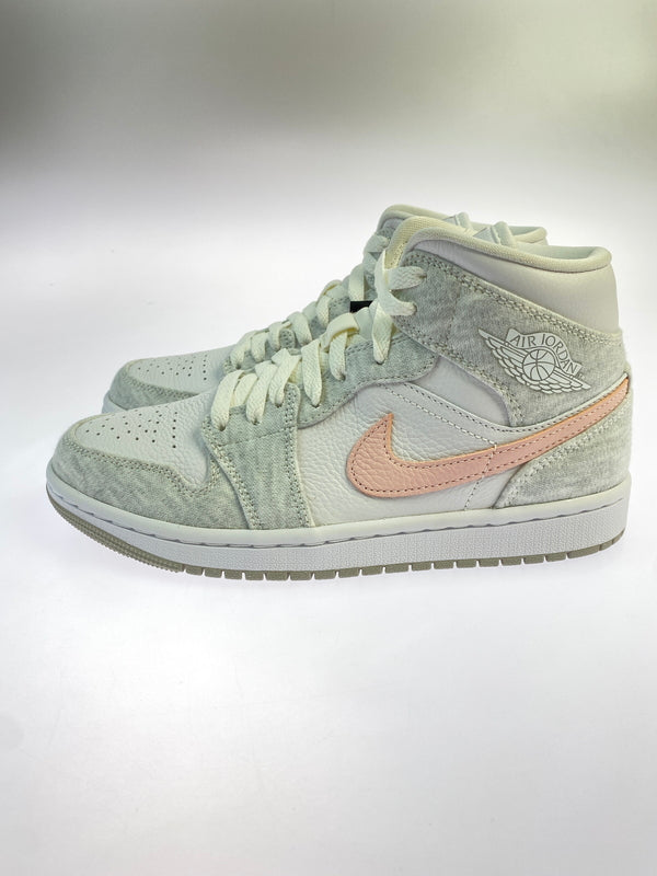 【中古品】【レディース】 NIKE ナイキ WOMEN'S AIR JORDAN 1 MID SE ウィメンズ エアジョーダン1 ミッド SE レディース スニーカー シューズ 靴 166-260825-em-26-min サイズ：24.0cm カラー：LIGHT IRON ORE 万代Net店