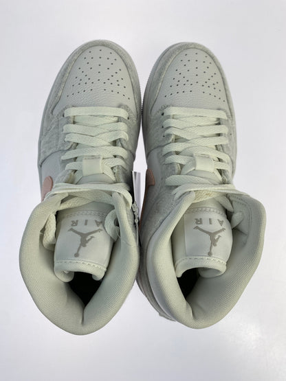 【中古品】【レディース】 NIKE ナイキ WOMEN'S AIR JORDAN 1 MID SE ウィメンズ エアジョーダン1 ミッド SE レディース スニーカー シューズ 靴 166-260825-em-26-min サイズ：24.0cm カラー：LIGHT IRON ORE 万代Net店