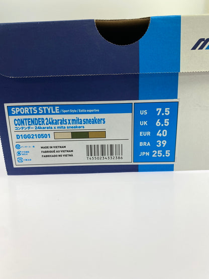 【中古品】【メンズ】 MIZUNO ミズノ × 24KARATS 24カラッツ × MITA ミタ SNEAKERS CONTENDER D1GG210501 スニーカーズ コンテンダー メンズ スニーカー シューズ 靴 162-260825-em-32-min サイズ：25.5cm カラー：OLIVE BROWN WHITE 万代Net店