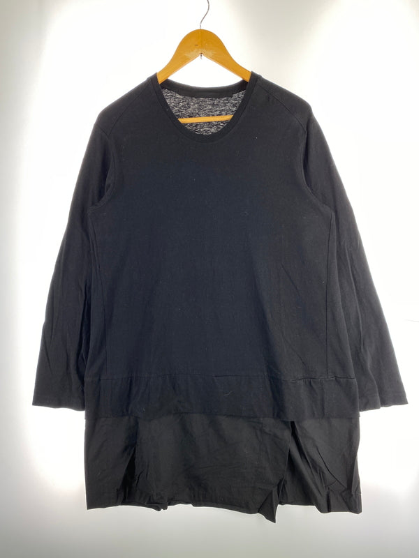 【中古品】【メンズ】 JULIUS ユリウス レイヤード クルーネック LS TEE ロングスリーブ ティー 607CUM6 長袖 Tシャツ 140-260830-hu-52-min サイズ：1 カラー：ブラック 万代Net店