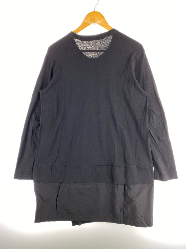 【中古品】【メンズ】 JULIUS ユリウス レイヤード クルーネック LS TEE ロングスリーブ ティー 607CUM6 長袖 Tシャツ 140-260830-hu-52-min サイズ：1 カラー：ブラック 万代Net店