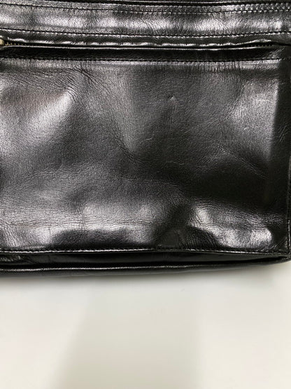 【中古品】【メンズ/レディース】 PORTER ぽー スクエア レザー ショルダーバッグ 吉田カバン 本革 鞄 188-260830-em-08-min カラー：ブラック 万代Net店