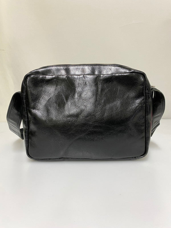 【中古品】【メンズ/レディース】 PORTER ぽー スクエア レザー ショルダーバッグ 吉田カバン 本革 鞄 188-260830-em-08-min カラー：ブラック 万代Net店