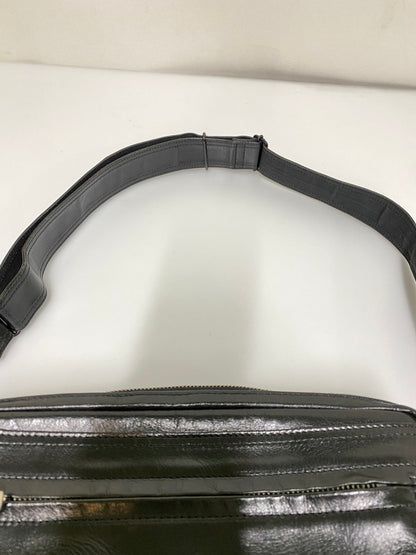 【中古品】【メンズ/レディース】 PORTER ぽー スクエア レザー ショルダーバッグ 吉田カバン 本革 鞄 188-260830-em-08-min カラー：ブラック 万代Net店