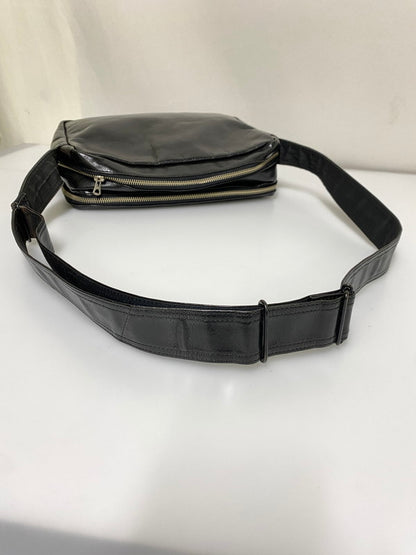 【中古品】【メンズ/レディース】 PORTER ぽー スクエア レザー ショルダーバッグ 吉田カバン 本革 鞄 188-260830-em-08-min カラー：ブラック 万代Net店