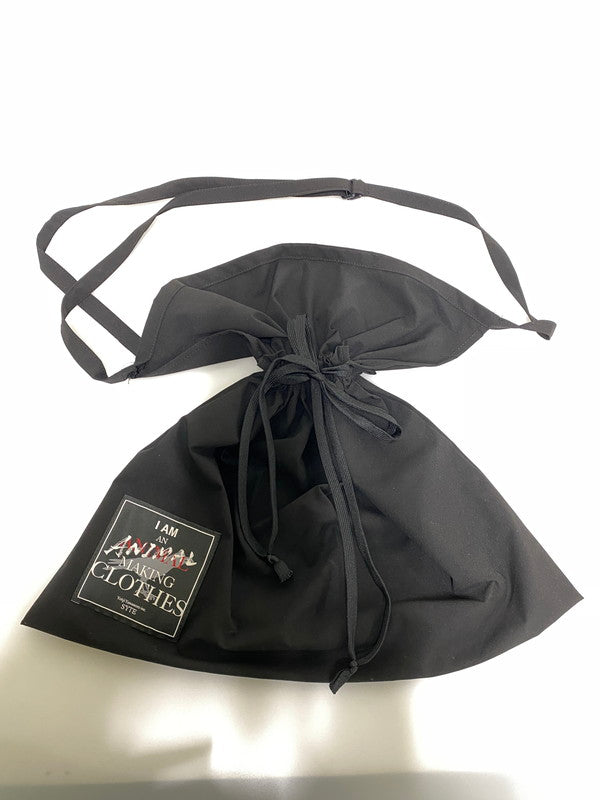 【中古品】【メンズ/レディース】 S'LE YOHJI YAMAMOTO ヨウジヤマモト ポリパッチ エプロンバッグ 多機能バッグ 巾着 肩掛け 188-260830-em-11-min カラー：ブラック 万代Net店