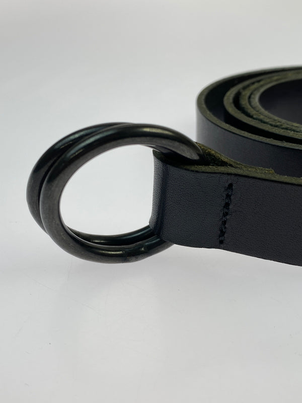 【中古品】【メンズ/レディース】 S'YTE YOHJI YAMAMOTO サイト ヨウジヤマモト レザー リング ベルト 革 205-260830-em-54-min カラー：ブラック 万代Net店