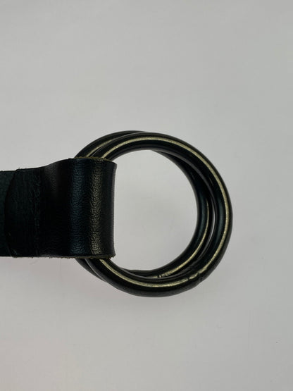 【中古品】【メンズ/レディース】 S'YTE YOHJI YAMAMOTO サイト ヨウジヤマモト レザー リング ベルト 革 205-260830-em-54-min カラー：ブラック 万代Net店