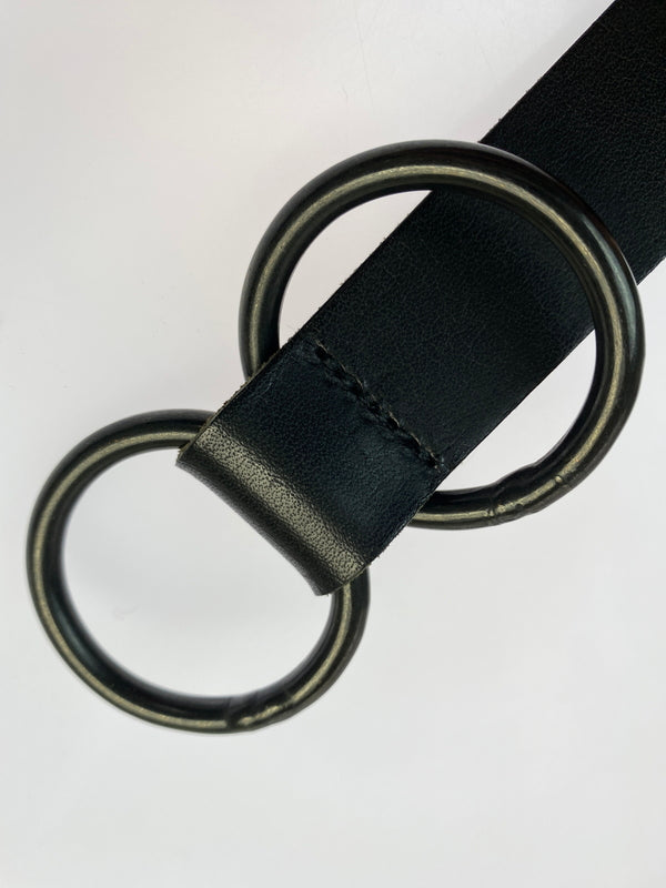 【中古品】【メンズ/レディース】 S'YTE YOHJI YAMAMOTO サイト ヨウジヤマモト レザー リング ベルト 革 205-260830-em-54-min カラー：ブラック 万代Net店