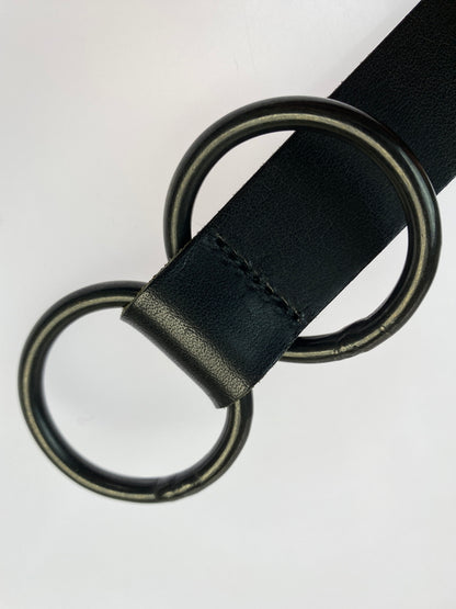【中古品】【メンズ/レディース】 S'YTE YOHJI YAMAMOTO サイト ヨウジヤマモト レザー リング ベルト 革 205-260830-em-54-min カラー：ブラック 万代Net店