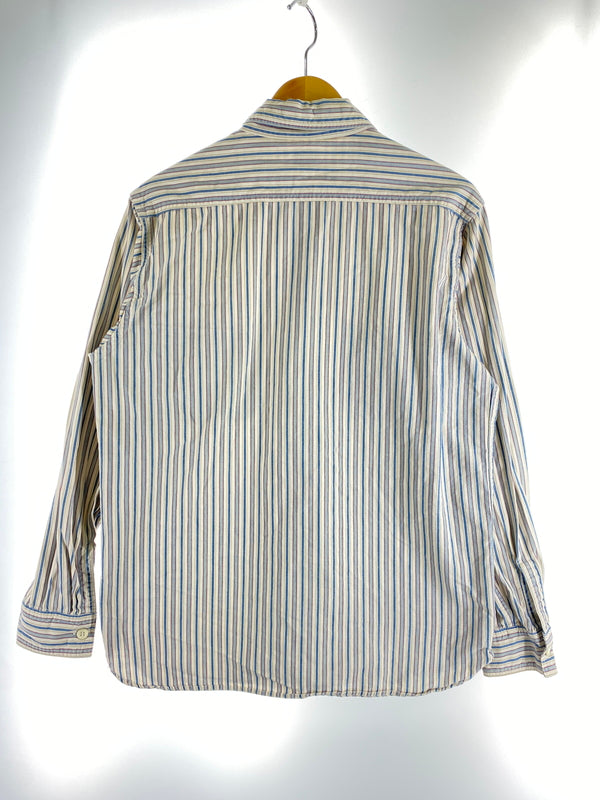 【中古品】【メンズ】 SUGAR CANE シュガーケーン ストライプシャツ SC27174 長袖 シャツ ロングスリーブ 145-260830-hu-56-min サイズ：L カラー：ブルー/ホワイト系（ストライプ） 万代Net店