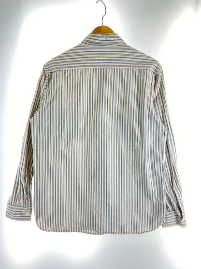 【中古品】【メンズ】 SUGAR CANE シュガーケーン ストライプシャツ SC27174 長袖 シャツ ロングスリーブ 145-260830-hu-56-min サイズ：L カラー：ブルー/ホワイト系（ストライプ） 万代Net店