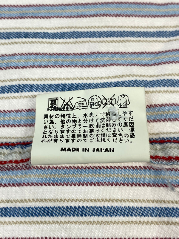 【中古品】【メンズ】 SUGAR CANE シュガーケーン ストライプシャツ SC27174 長袖 シャツ ロングスリーブ 145-260830-hu-56-min サイズ：L カラー：ブルー/ホワイト系（ストライプ） 万代Net店