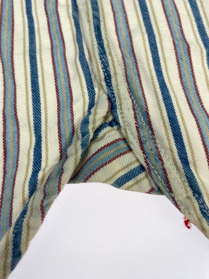 【中古品】【メンズ】 SUGAR CANE シュガーケーン ストライプシャツ SC27174 長袖 シャツ ロングスリーブ 145-260830-hu-56-min サイズ：L カラー：ブルー/ホワイト系（ストライプ） 万代Net店