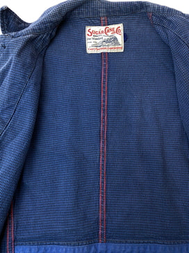 【中古品】【メンズ】 SUGAR CANE シュガーケーン 千鳥格子 コットンジャケット メンズ アウター 長袖 ボタンダウン 145-260825-em-59-min カラー：ブルー 万代Net店
