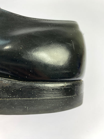 【中古品】【メンズ】 U.S.NAVY ユーエスネイビー 70'S SERVICE SHOES 70年代 サービス シューズ ヴィンテージ 革 靴 レザー シューズ 164-260827-hu-05-min サイズ：サイズ不明 下記参照 カラー：ブラック 万代Net店