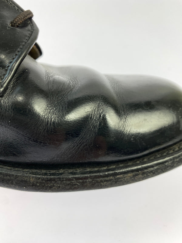 【中古品】【メンズ】 U.S.NAVY ユーエスネイビー 70'S SERVICE SHOES 70年代 サービス シューズ ヴィンテージ 革 靴 レザー シューズ 164-260827-hu-05-min サイズ：サイズ不明 下記参照 カラー：ブラック 万代Net店