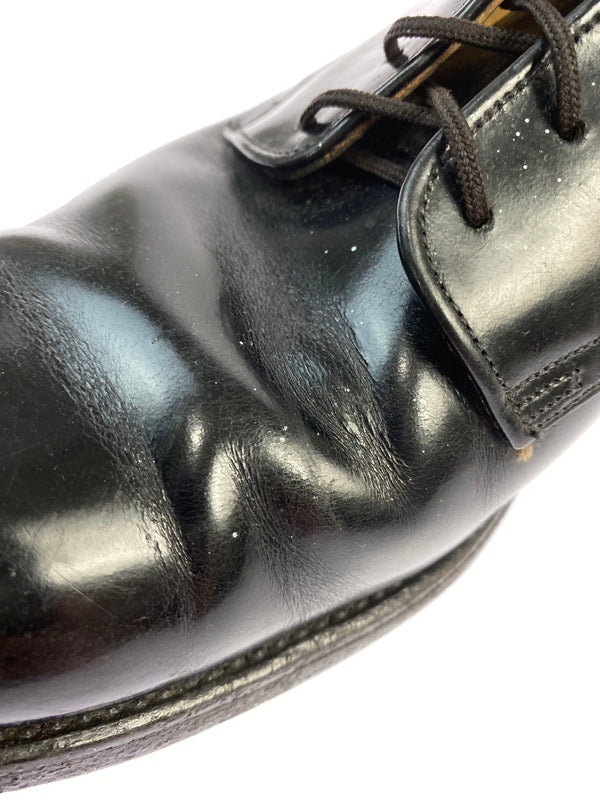 【中古品】【メンズ】 U.S.NAVY ユーエスネイビー 70'S SERVICE SHOES 70年代 サービス シューズ ヴィンテージ 革 靴 レザー シューズ 164-260827-hu-05-min サイズ：サイズ不明 下記参照 カラー：ブラック 万代Net店