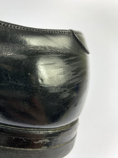 【中古品】【メンズ】 U.S.NAVY ユーエスネイビー 70'S SERVICE SHOES 70年代 サービス シューズ ヴィンテージ 革 靴 レザー シューズ 164-260827-hu-05-min サイズ：サイズ不明 下記参照 カラー：ブラック 万代Net店