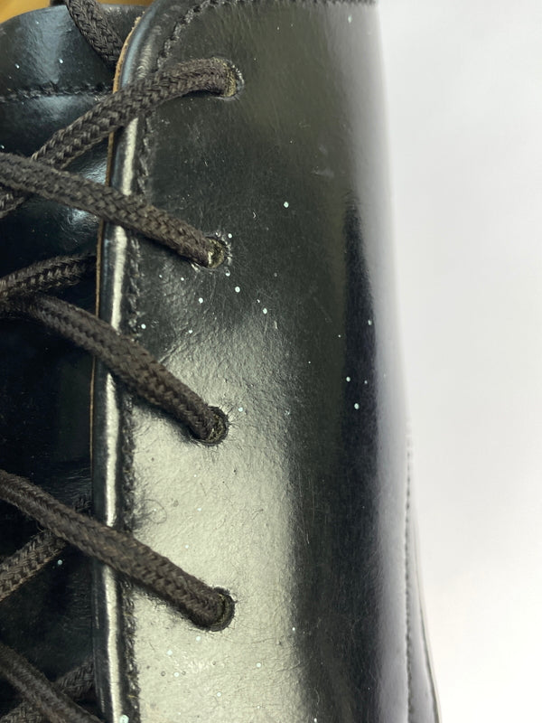 【中古品】【メンズ】 U.S.NAVY ユーエスネイビー 70'S SERVICE SHOES 70年代 サービス シューズ ヴィンテージ 革 靴 レザー シューズ 164-260827-hu-05-min サイズ：サイズ不明 下記参照 カラー：ブラック 万代Net店