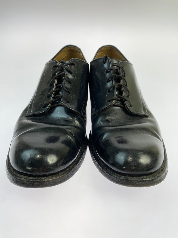 【中古品】【メンズ】 U.S.NAVY ユーエスネイビー 70'S SERVICE SHOES 70年代 サービス シューズ ヴィンテージ 革 靴 レザー シューズ 164-260827-hu-05-min サイズ：サイズ不明 下記参照 カラー：ブラック 万代Net店
