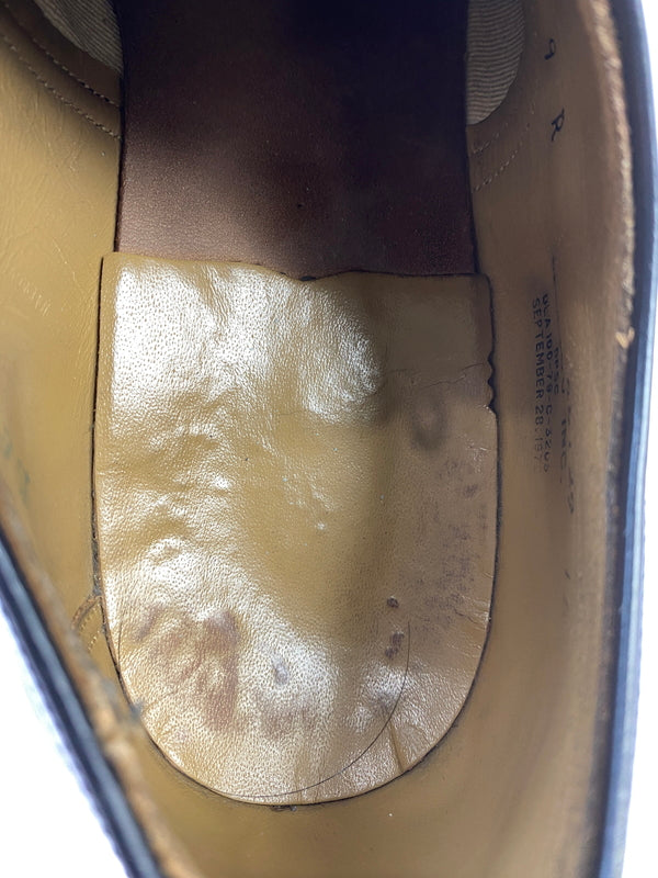 【中古品】【メンズ】 U.S.NAVY ユーエスネイビー 70'S SERVICE SHOES 70年代 サービス シューズ ヴィンテージ 革 靴 レザー シューズ 164-260827-hu-05-min サイズ：サイズ不明 下記参照 カラー：ブラック 万代Net店
