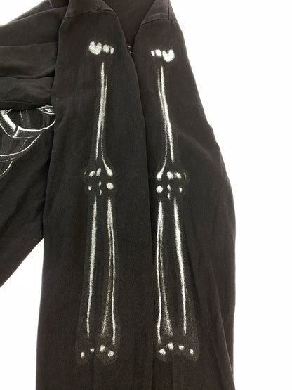 【中古品】【メンズ】 SUBCIETY サブサエティ SKELTON L/S TEE 155－44028 スケルトン ロングスリーブ Tシャツ メンズ 長袖 トップス 骸骨 142-260904-em-37-min サイズ：S カラー：ブラック 万代Net店