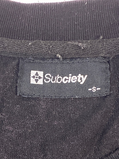 【中古品】【メンズ】 SUBCIETY サブサエティ SKELTON L/S TEE 155－44028 スケルトン ロングスリーブ Tシャツ メンズ 長袖 トップス 骸骨 142-260904-em-37-min サイズ：S カラー：ブラック 万代Net店